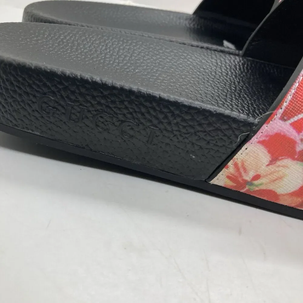 Gucci GG Blooms Supreme Sandals Floral Size 7.5 38EU - Picture 6 of 11